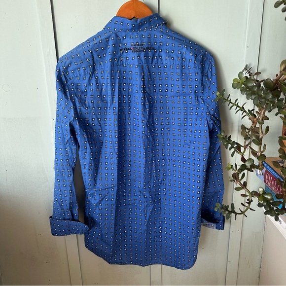 Diesel Blue Geometric Button Down Shirt - Picture 7 of 10